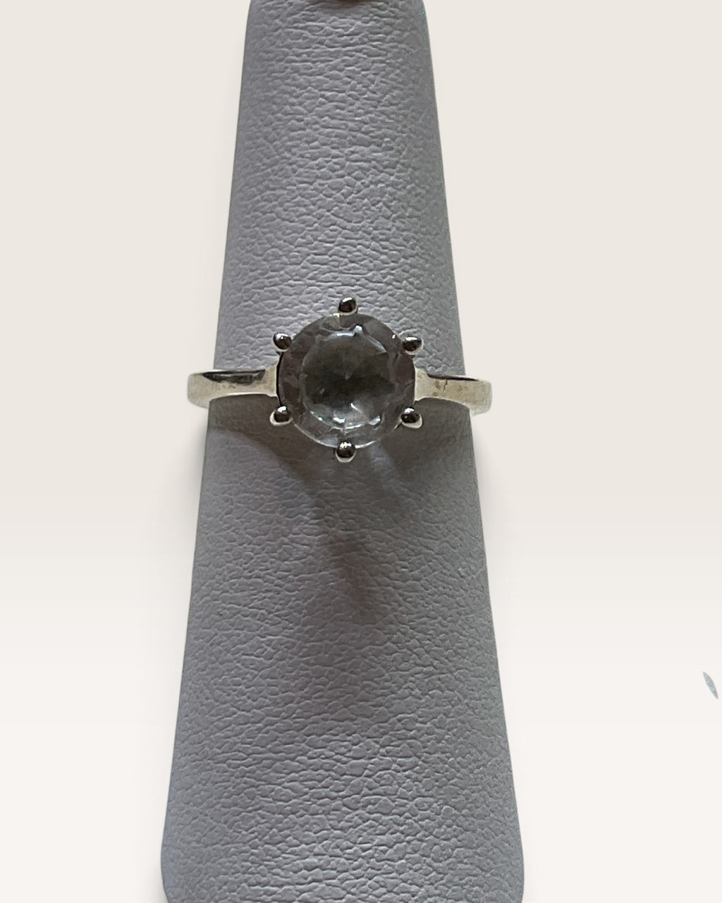 Sterling Silver Natural Rose Quartz Gemstone Ring