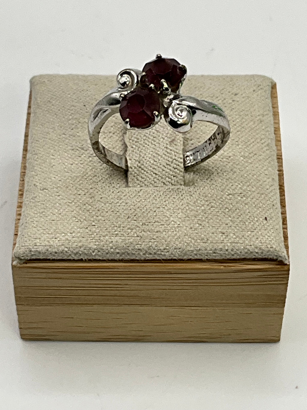 Double Pink Stone Ring - Estate Sale (Great Condition)