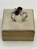 Double Pink Stone Ring - Estate Sale (Great Condition)