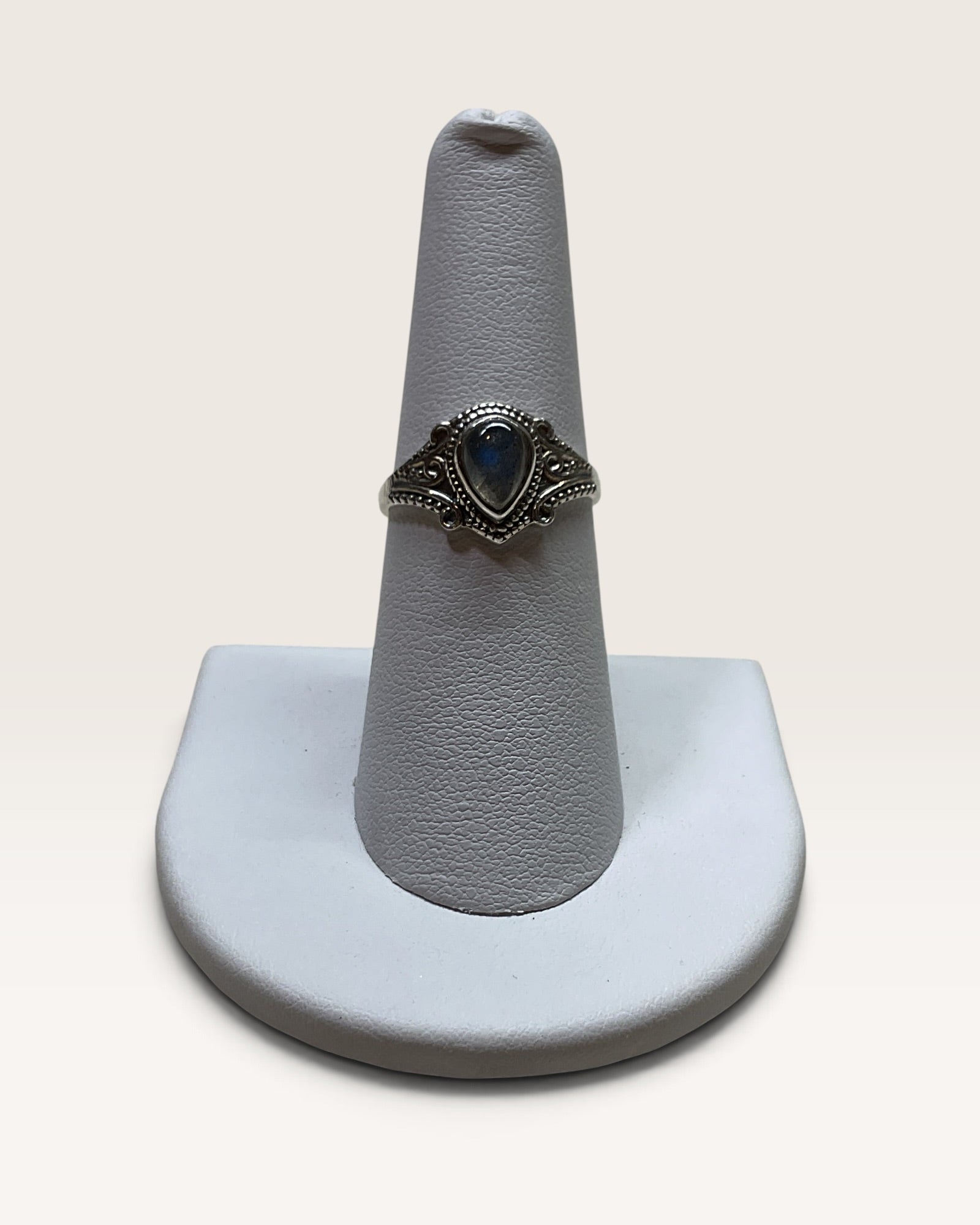 Sterling Silver Natural Labradorite Gemstone Ring