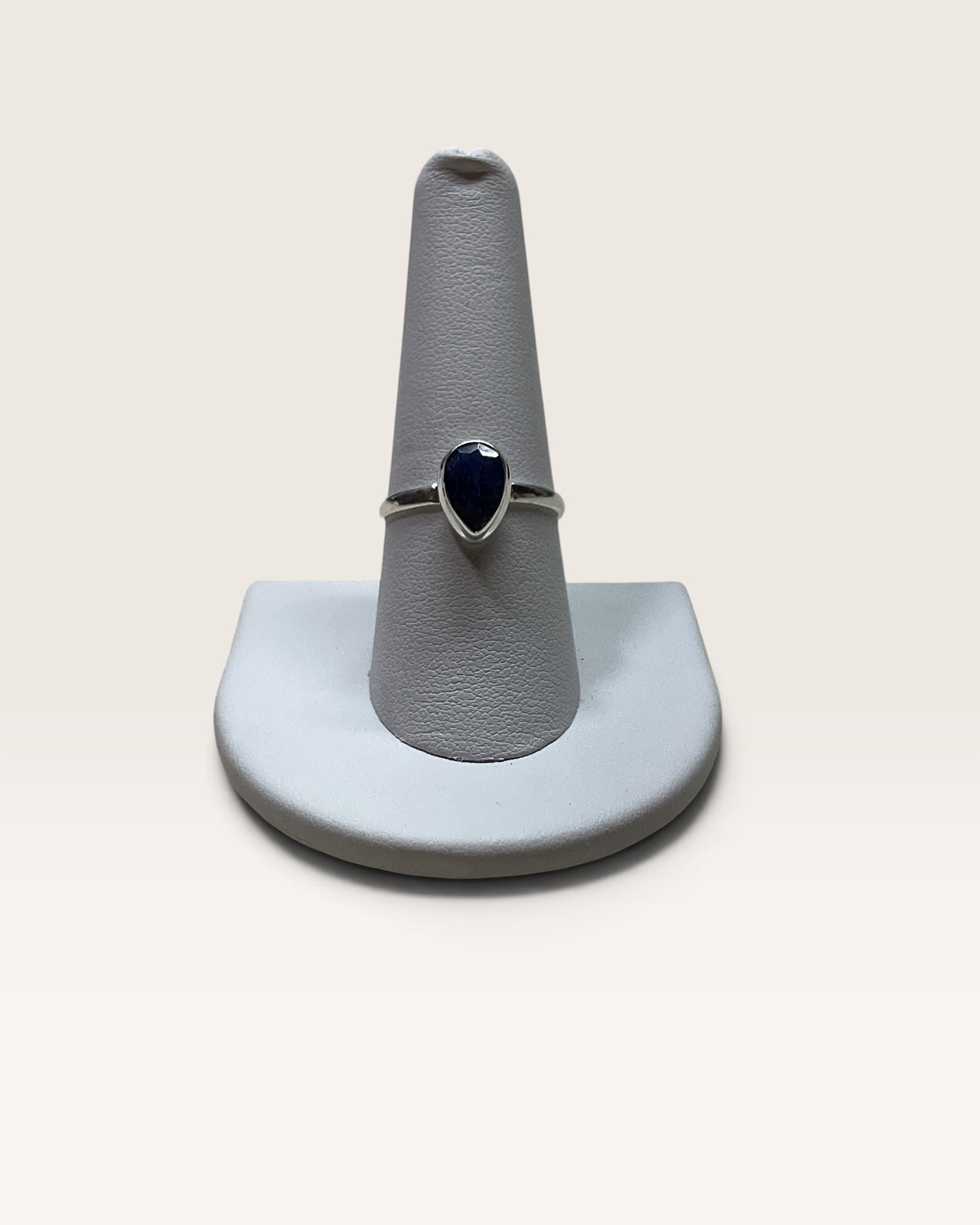 Sterling Silver Natural Sapphire Gemstone Ring