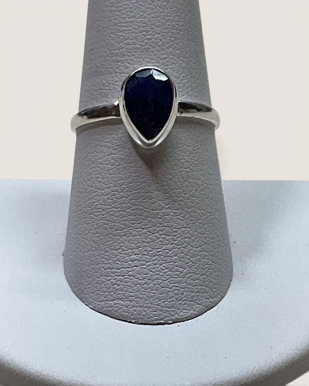 Sterling Silver Natural Sapphire Gemstone Ring