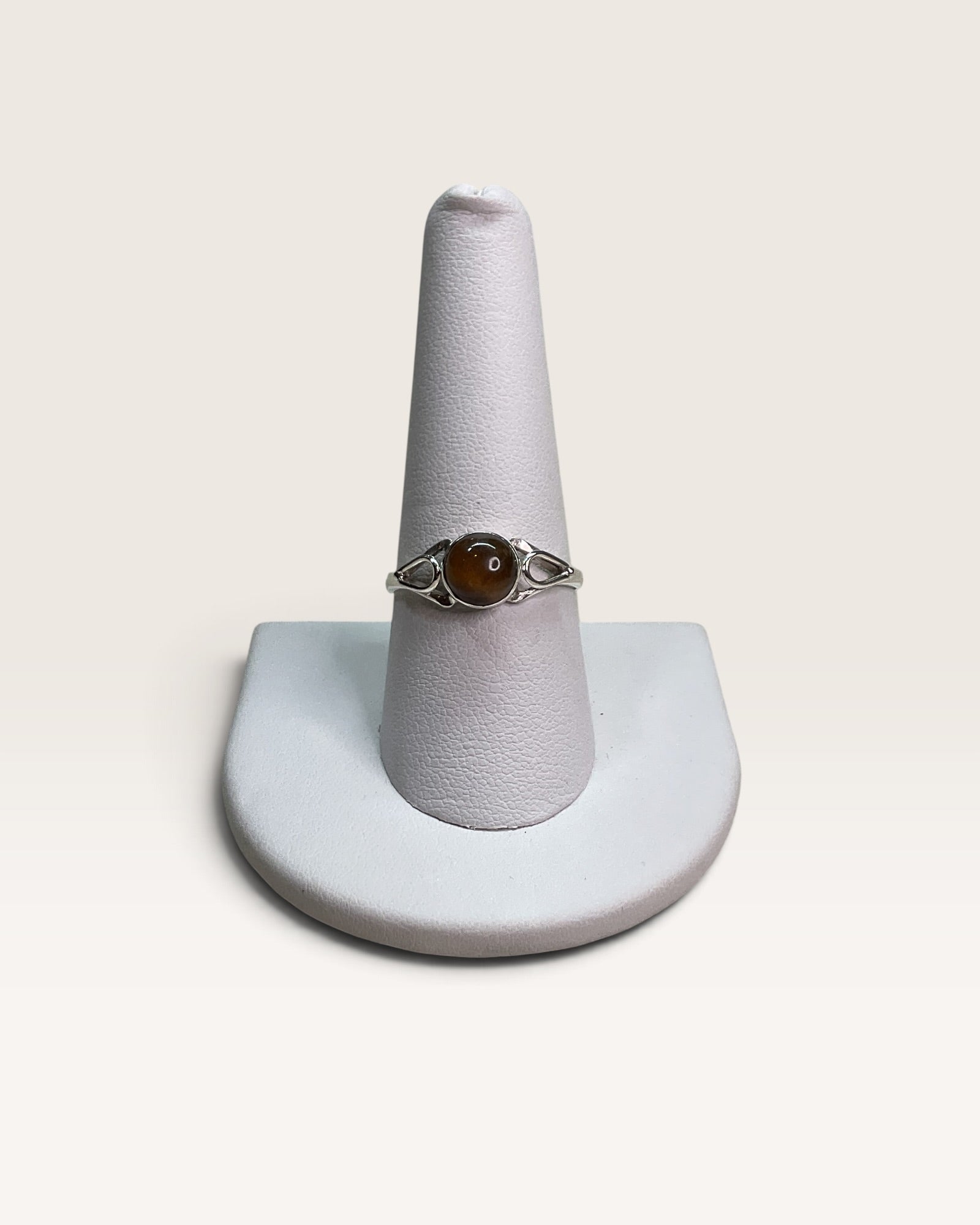 Sterling Silver Natural Tigers Eye Gemstone Ring