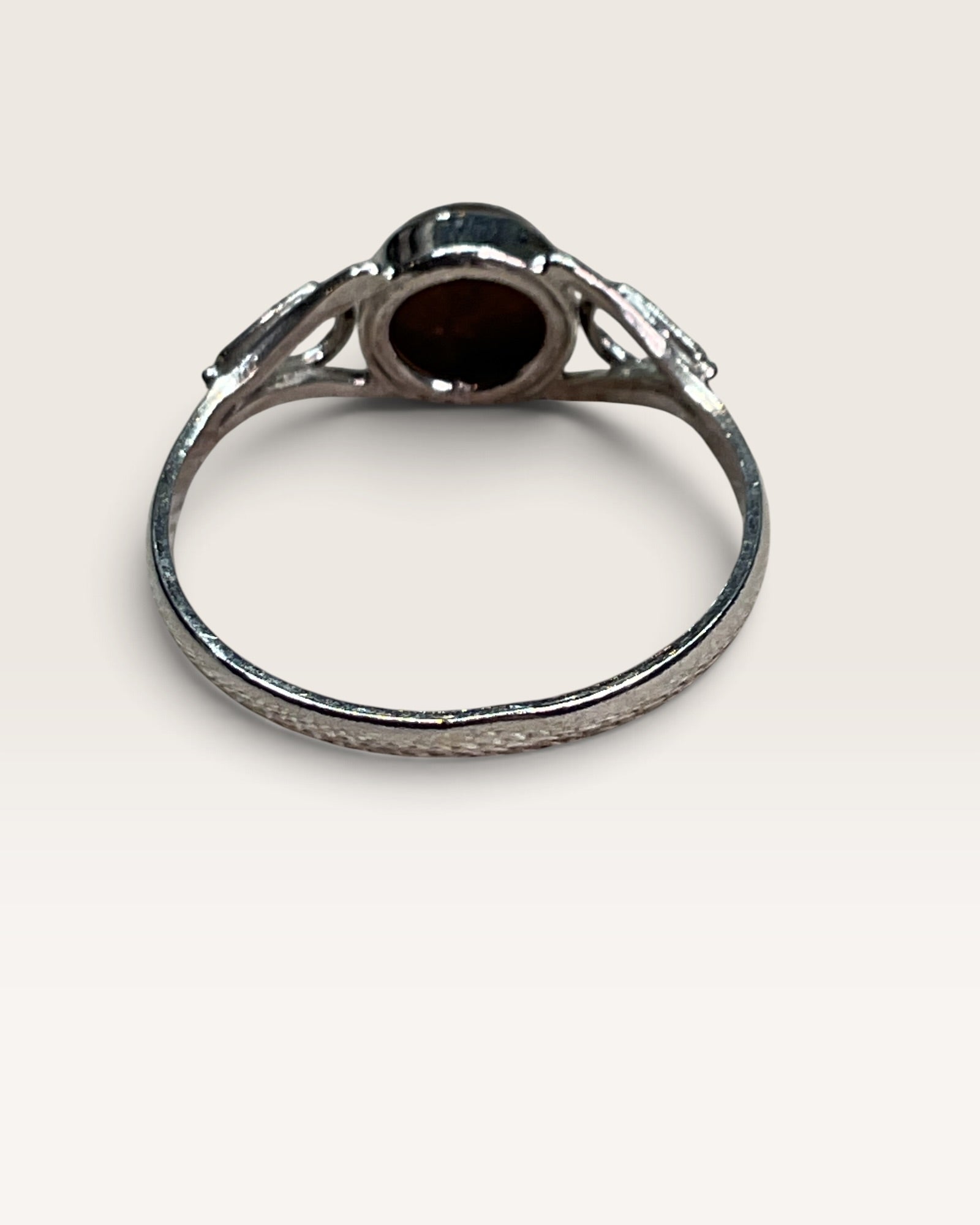 Sterling Silver Natural Tigers Eye Gemstone Ring