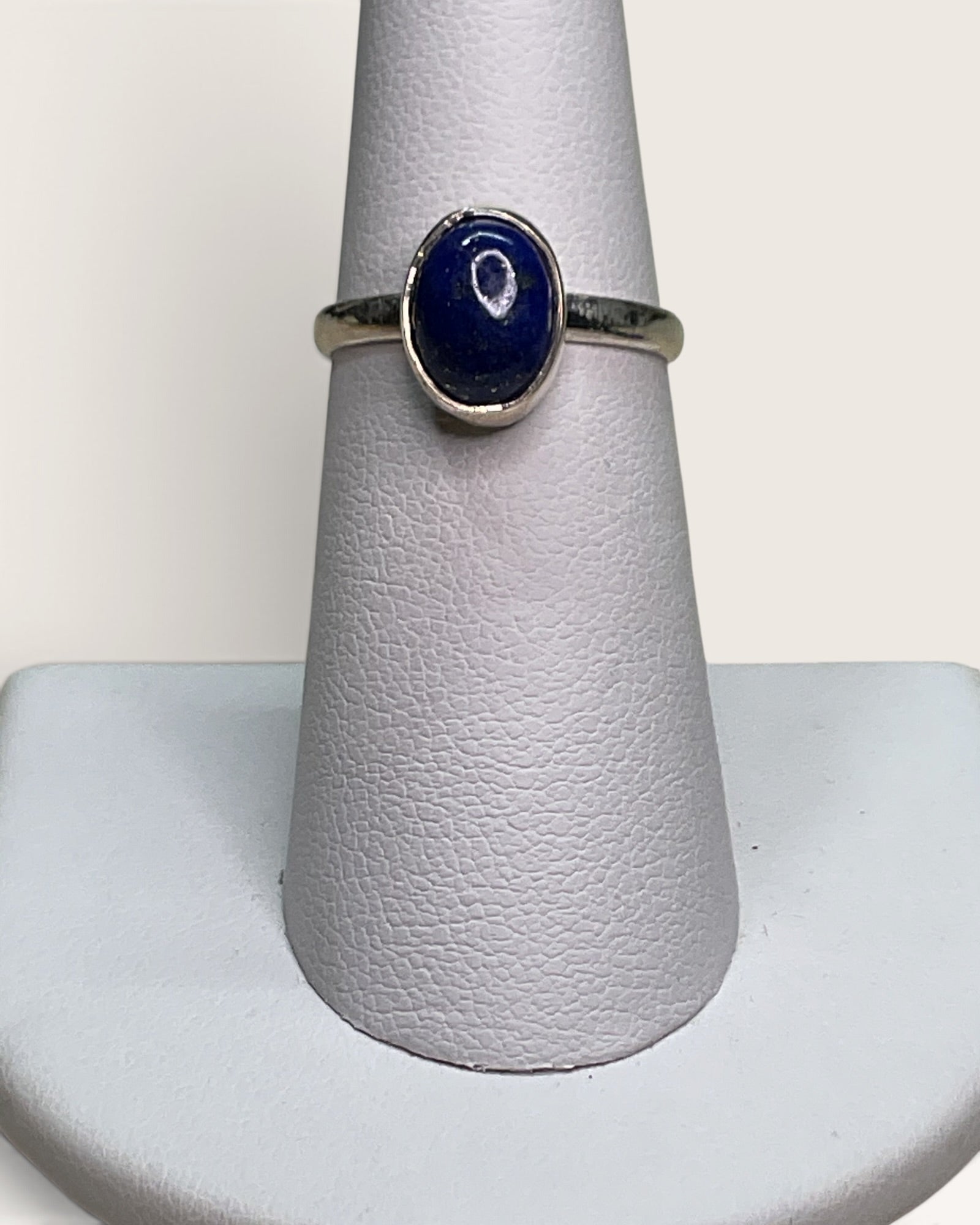Sterling Silver Natural Lapis Lazuli Gemstone Ring