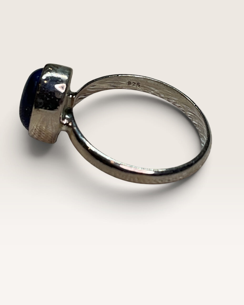 Sterling Silver Natural Lapis Lazuli Gemstone Ring