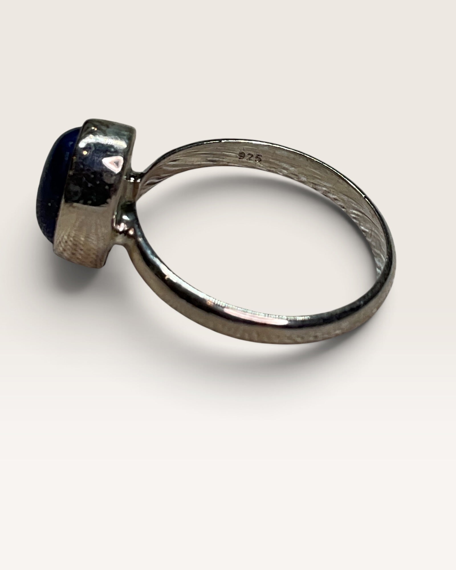 Sterling Silver Natural Lapis Lazuli Gemstone Ring