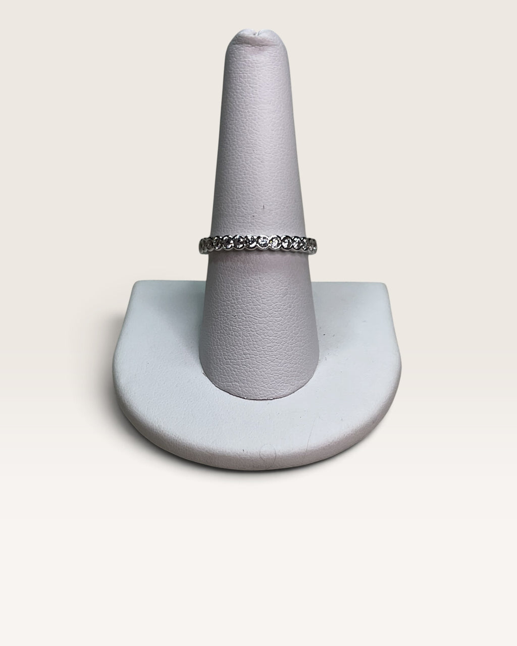 Sterling Silver Moissanite Gemstone Ring