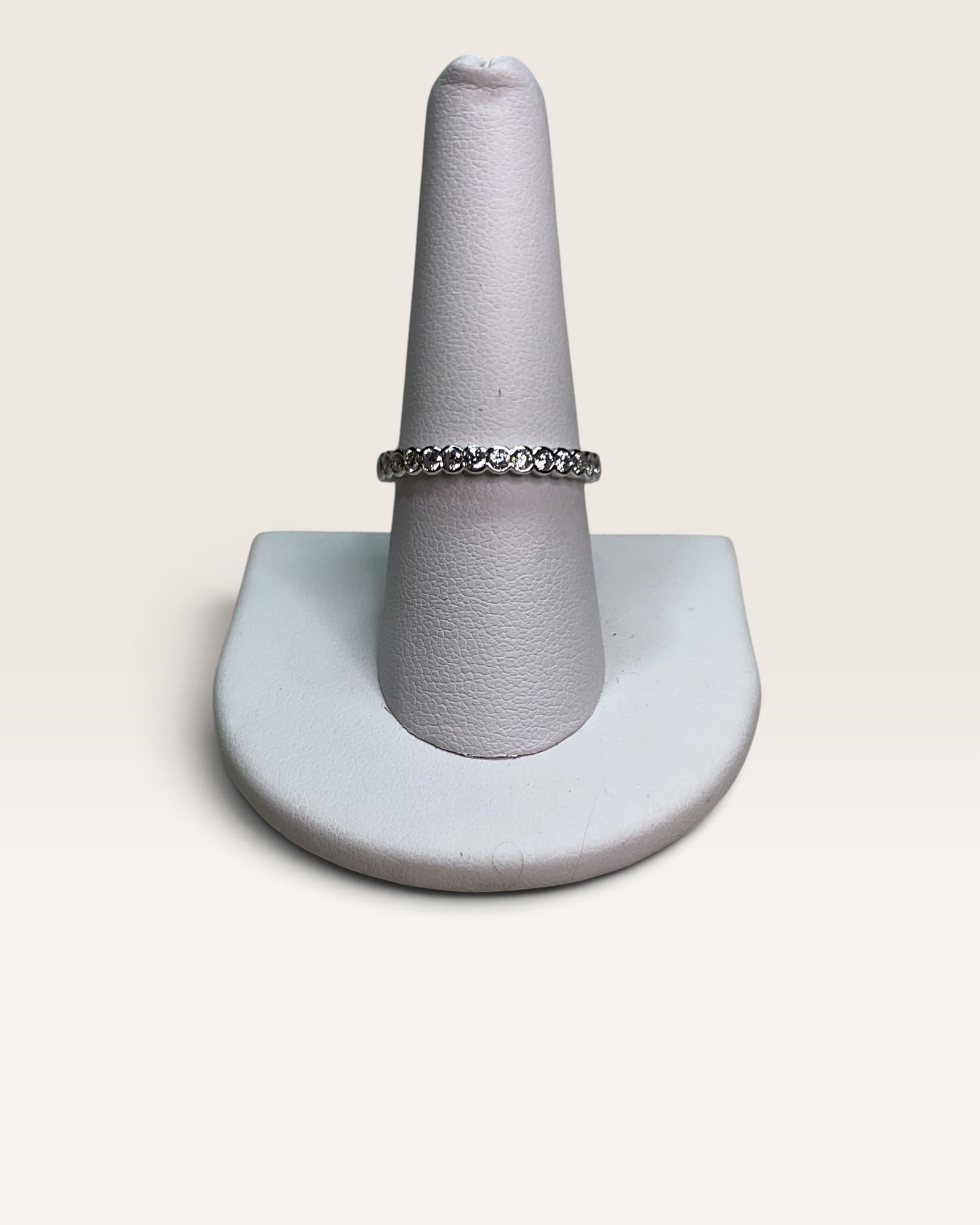 Sterling Silver Moissanite Gemstone Ring