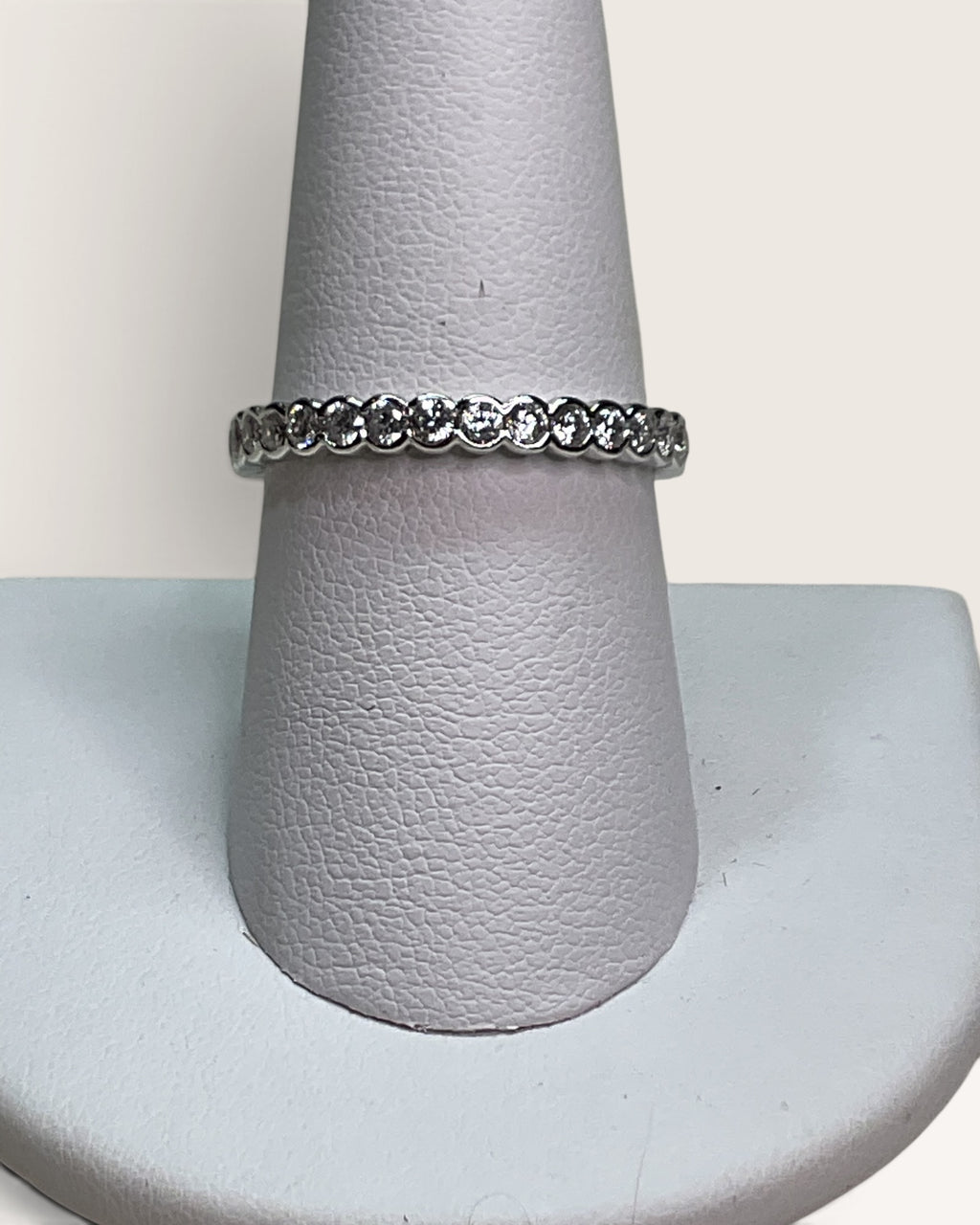 Sterling Silver Moissanite Gemstone Ring