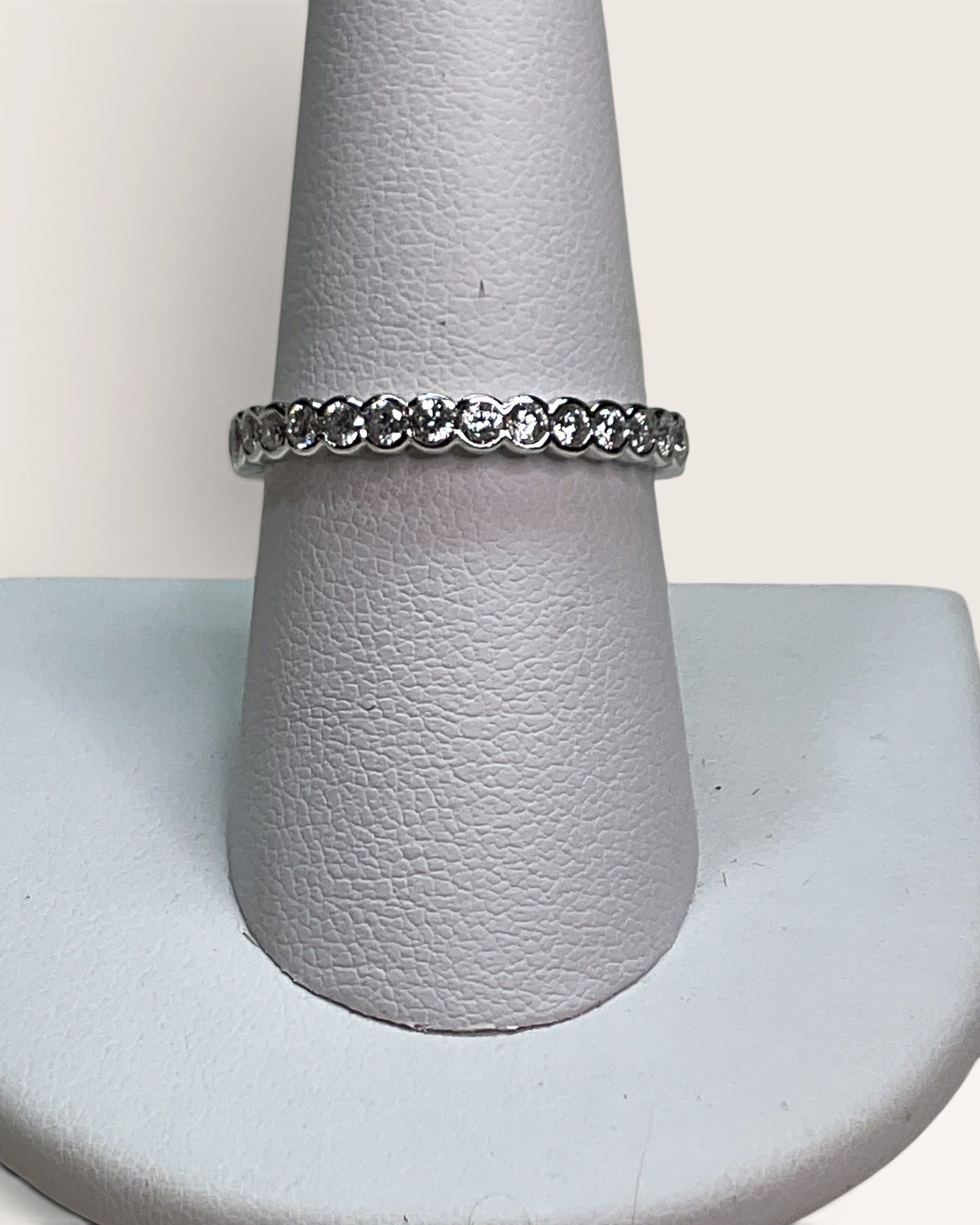 Sterling Silver Moissanite Gemstone Ring