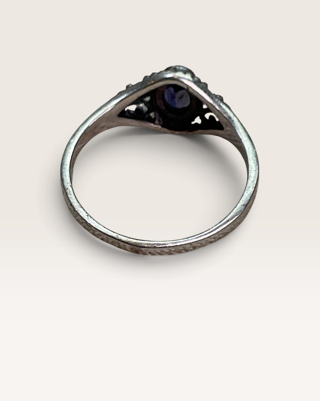 Sterling Silver Natural Amethyst Gemstone Ring