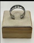 Sapphire-Tone Sparkle Band | Elegant Blue & CZ Stackable Ring - Estate Sale (Great Condition)