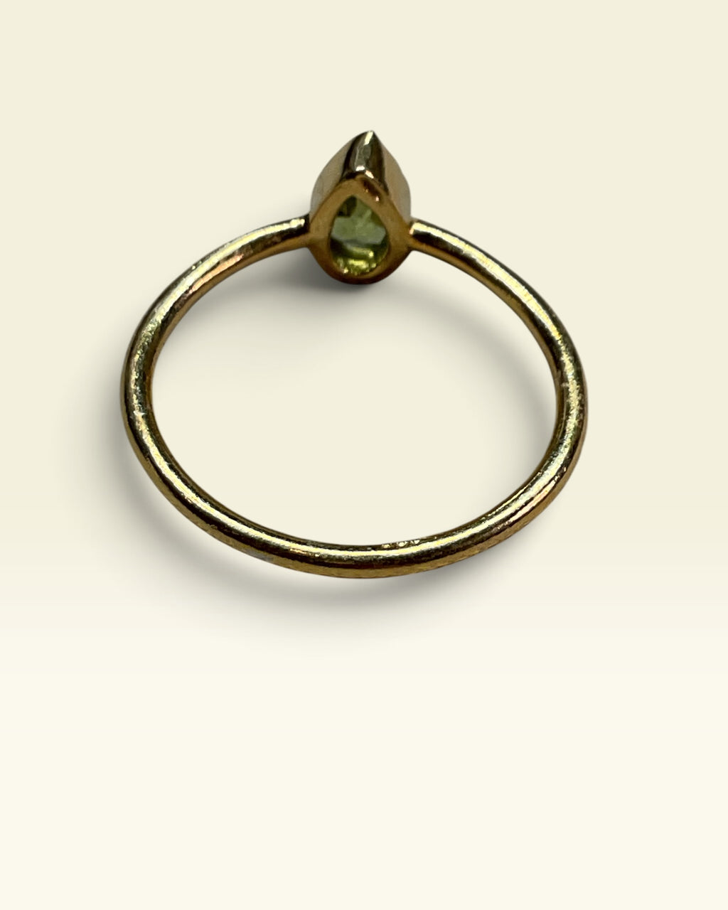 Sterling Silver Natural Peridot Gemstone Ring