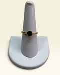 18k Gold Over Sterling Silver Natural Garnet Gemstone Ring