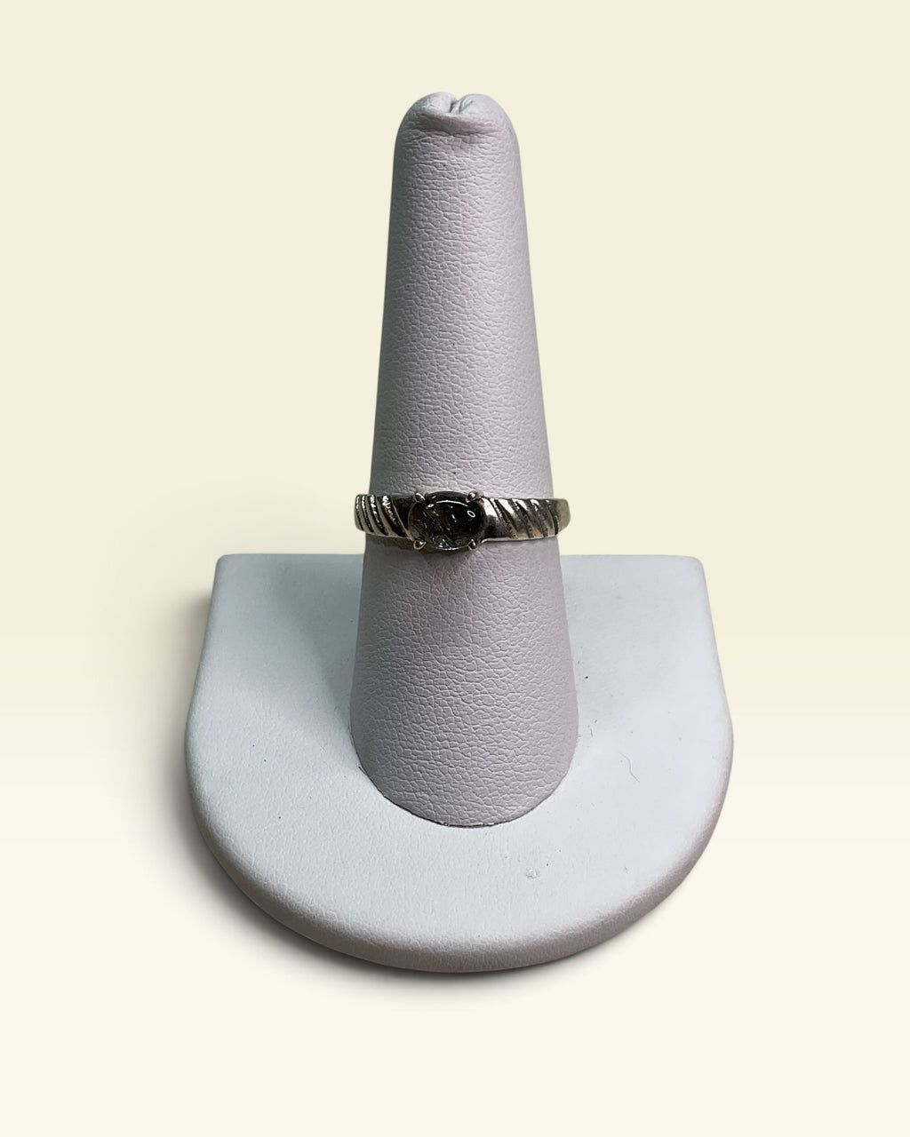 Sterling Silver Natural Rutilated Quartz Gemstone Ring