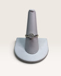 Sterling Silver Natural Rainbow Moonstone Gemstone Ring