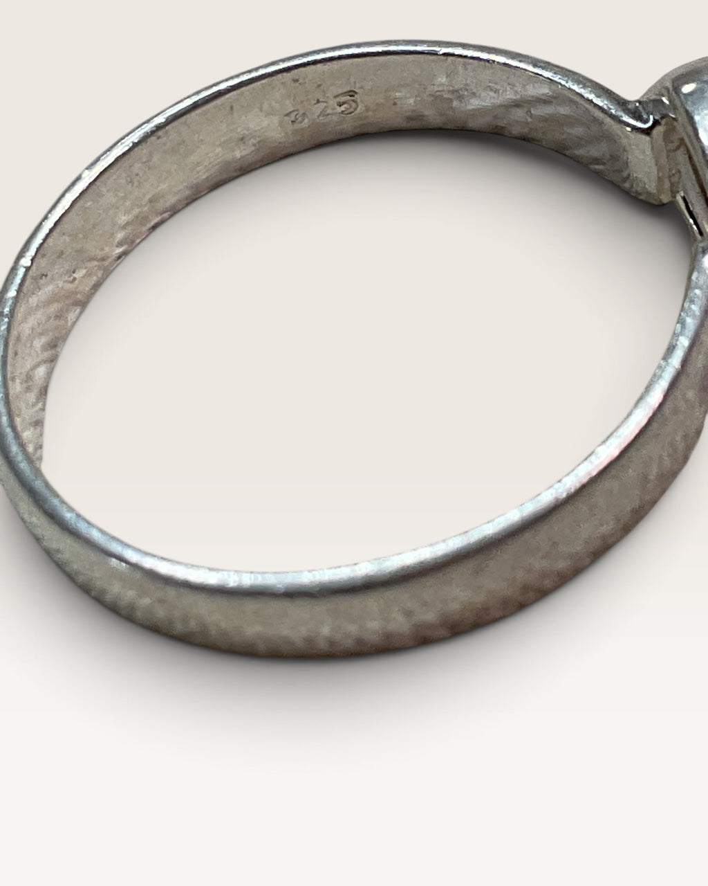 Sterling Silver Natural Rainbow Moonstone Gemstone Ring