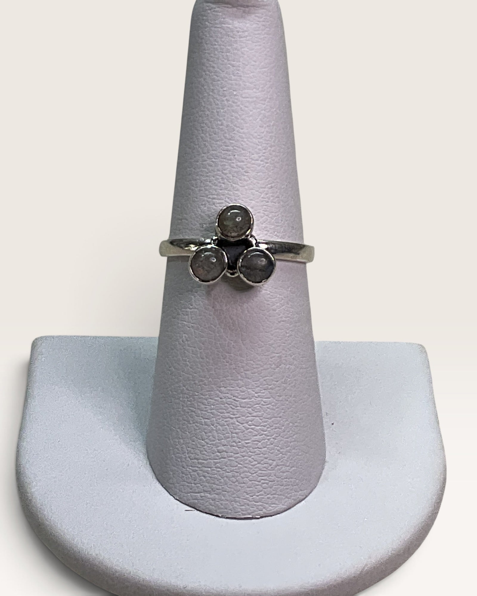 Sterling Silver Natural Labradorite Gemstone Ring