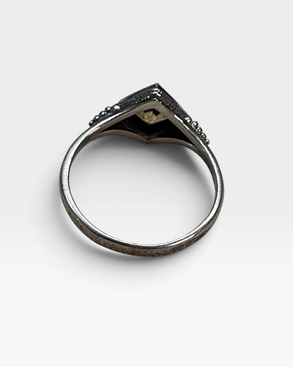 Sterling Silver Natural Citrine Gemstone Ring