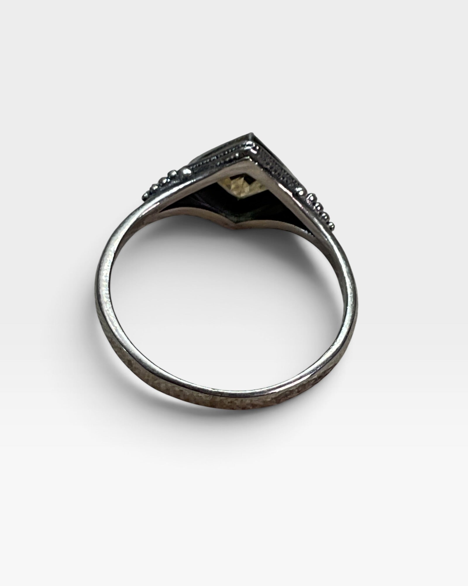 Sterling Silver Natural Citrine Gemstone Ring
