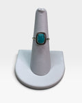 Sterling Silver Natural Reconstituted Turquoise Gemstone Ring