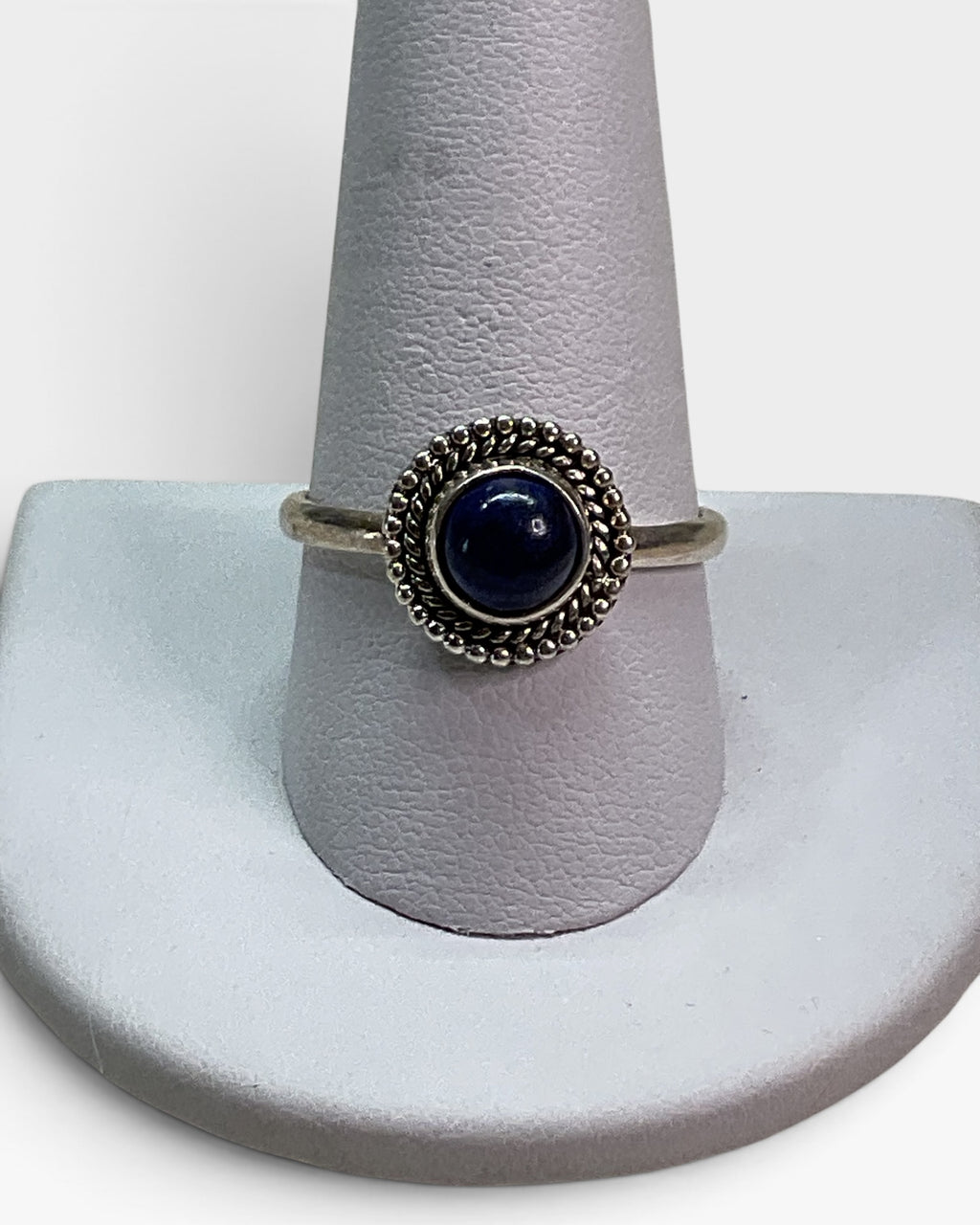 Sterling Silver Natural Lapis Lazuli Gemstone Ring