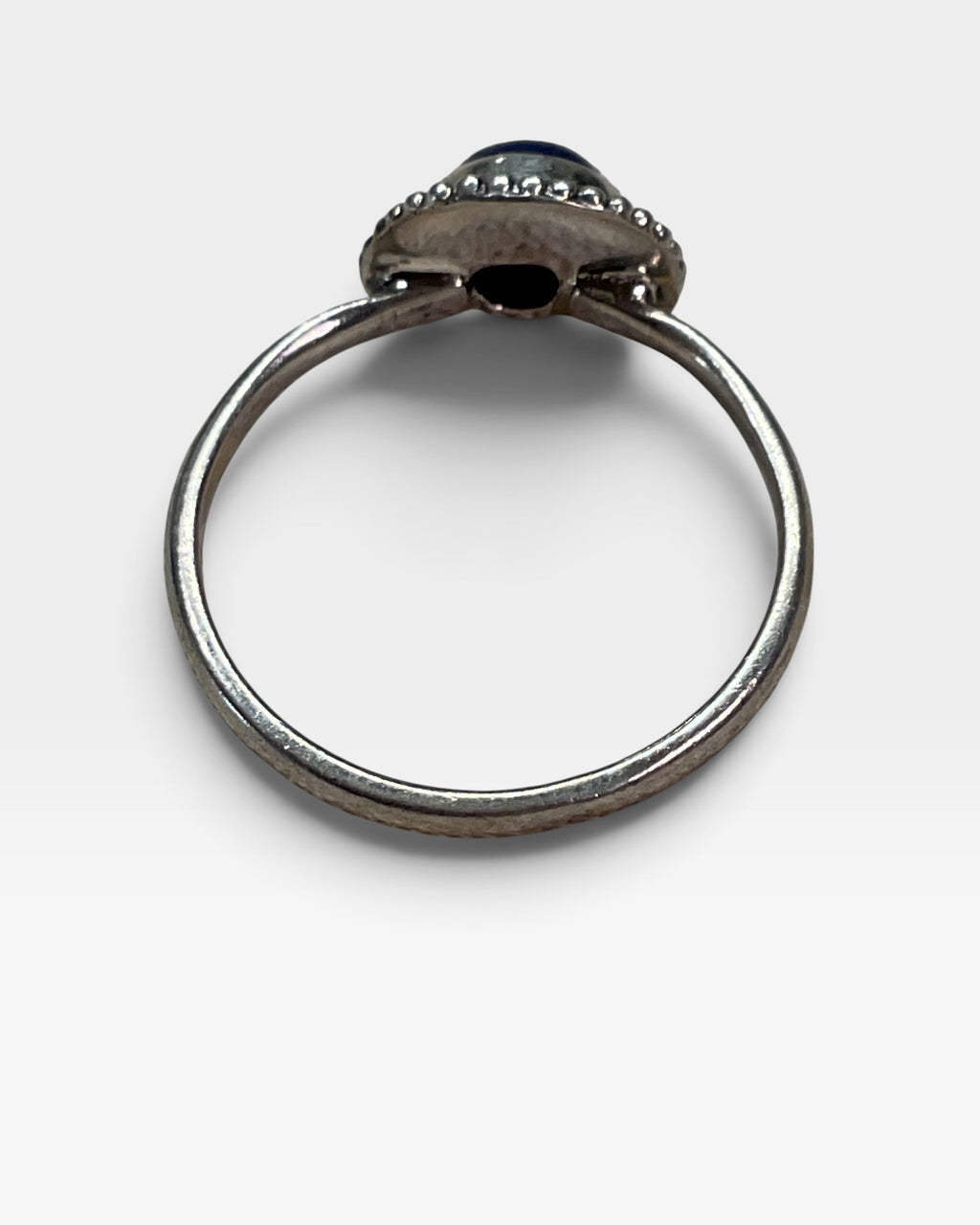 Sterling Silver Natural Lapis Lazuli Gemstone Ring
