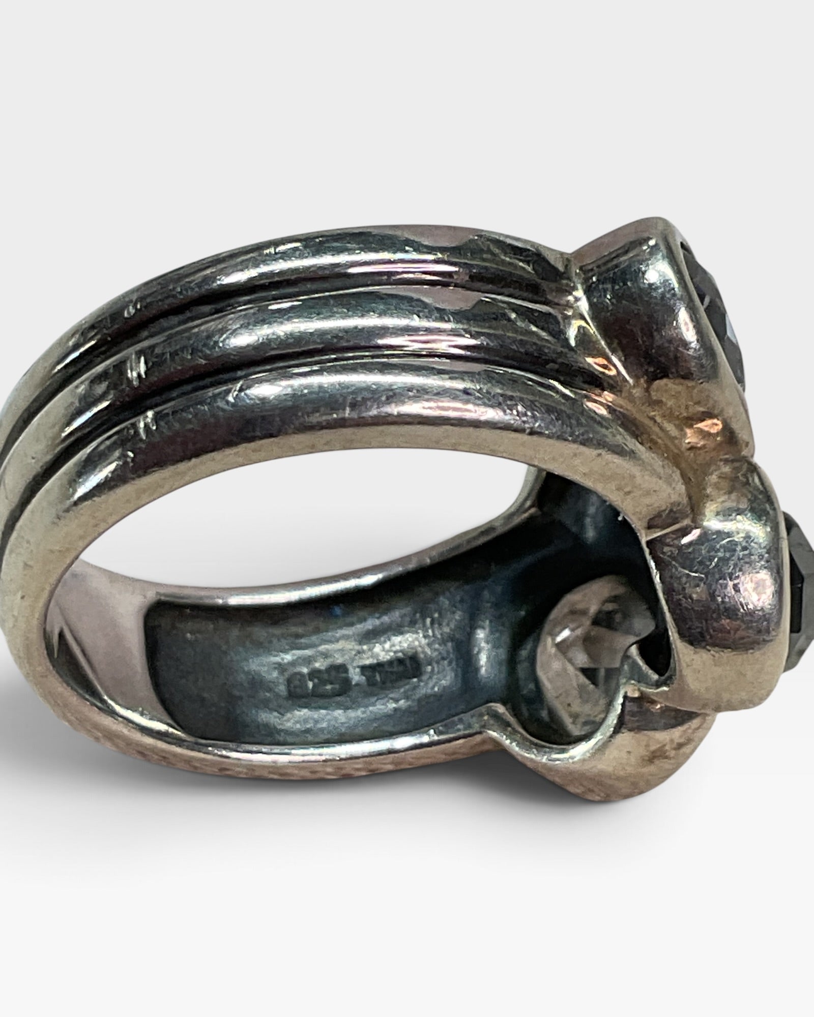 Sterling Silver Natural Multi Gemstone Ring