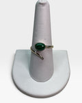Sterling Silver Natural Malachite Gemstone Ring