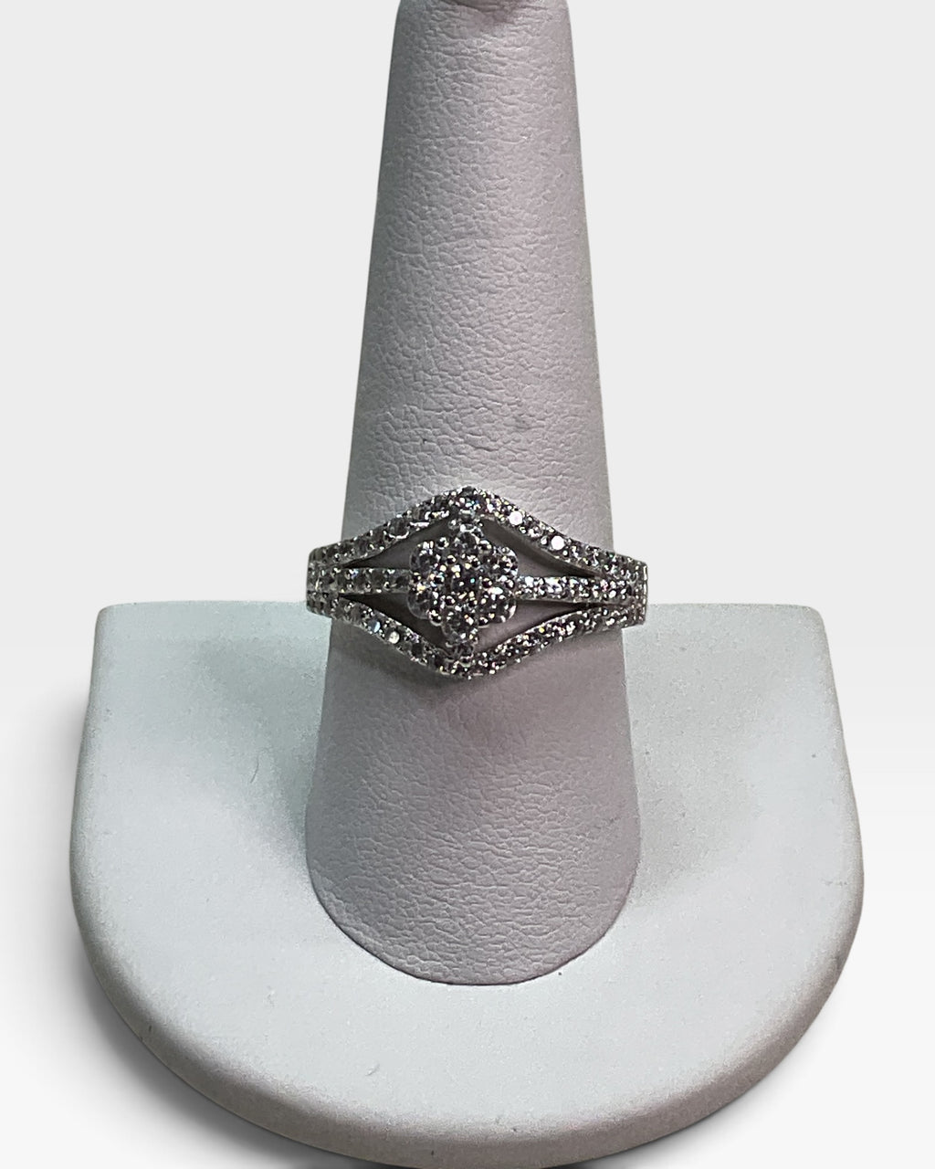 Sterling Silver Cubic Zirconia Bling Ring