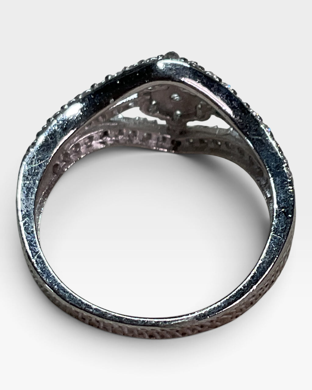 Sterling Silver Cubic Zirconia Bling Ring