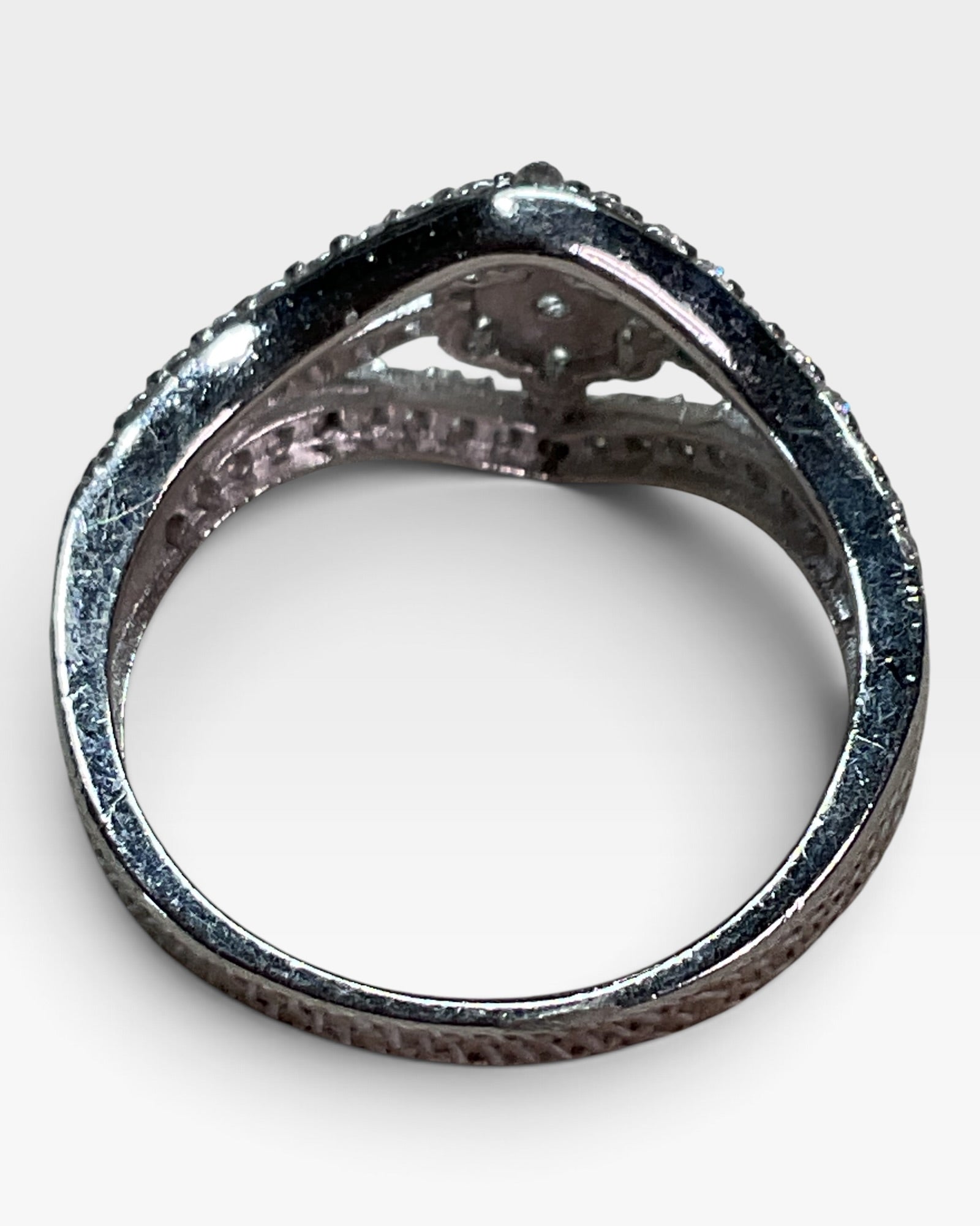 Sterling Silver Cubic Zirconia Bling Ring