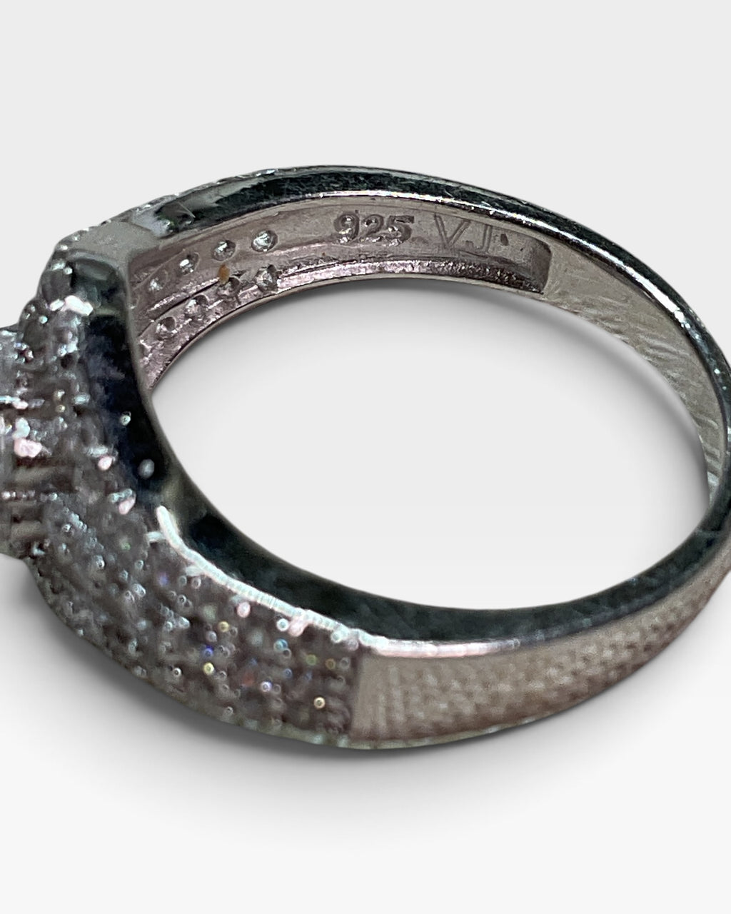 Sterling Silver Cubic Zirconia Bling Ring