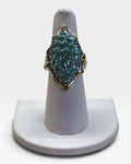 D. Joy Blue Apatite Cluster Ring in 18K Yellow Gold/Rhodium over Sterling Silver 4.80ctw Ring - Pre-Loved