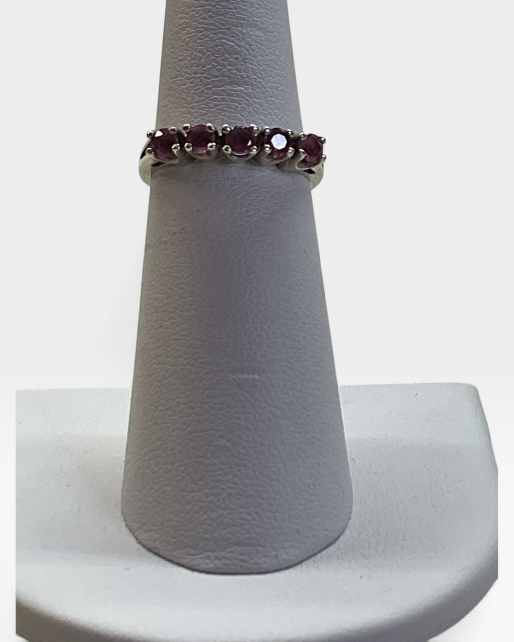 Lab Grown Pink Sapphire Eternity Ring - Pre-Loved