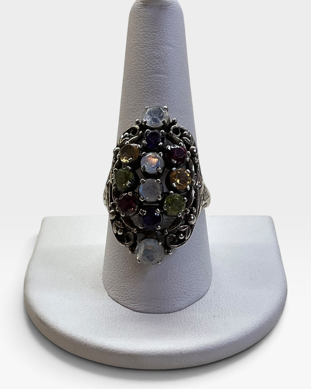 Nicky Butler Sterling Silver Multi-Gemstone Ring - Pre-Loved