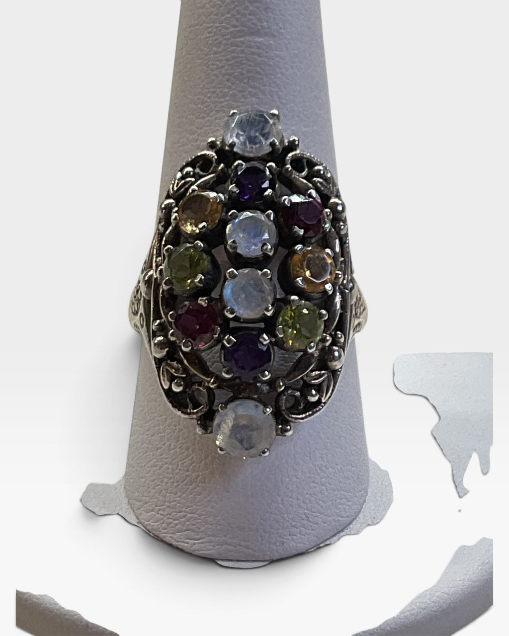 Nicky Butler Sterling Silver Multi-Gemstone Ring - Pre-Loved