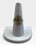 14K Multi Colored Gold Virgin Mary Ring - Pre-Loved