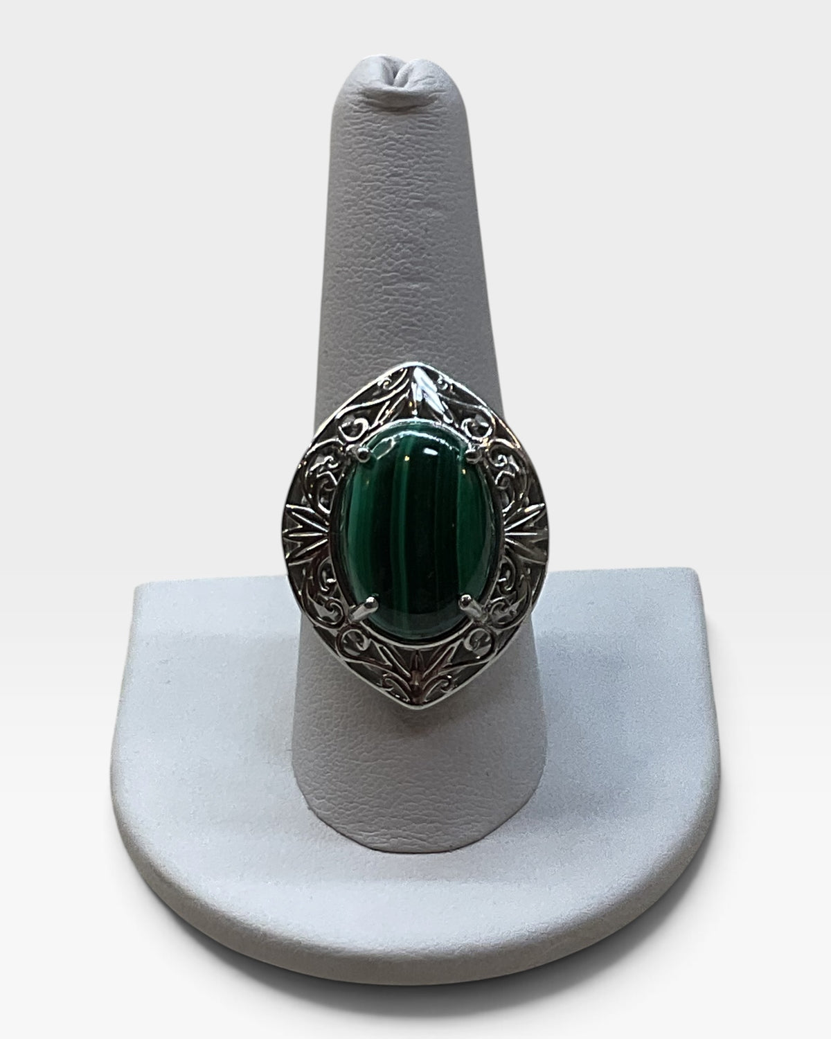 Karis African Collection Malachite Ring - Pre-Loved