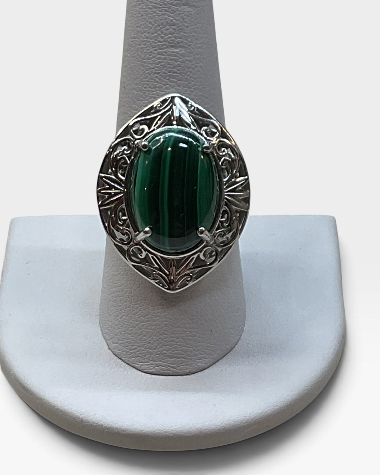 Karis African Collection Malachite Ring - Pre-Loved