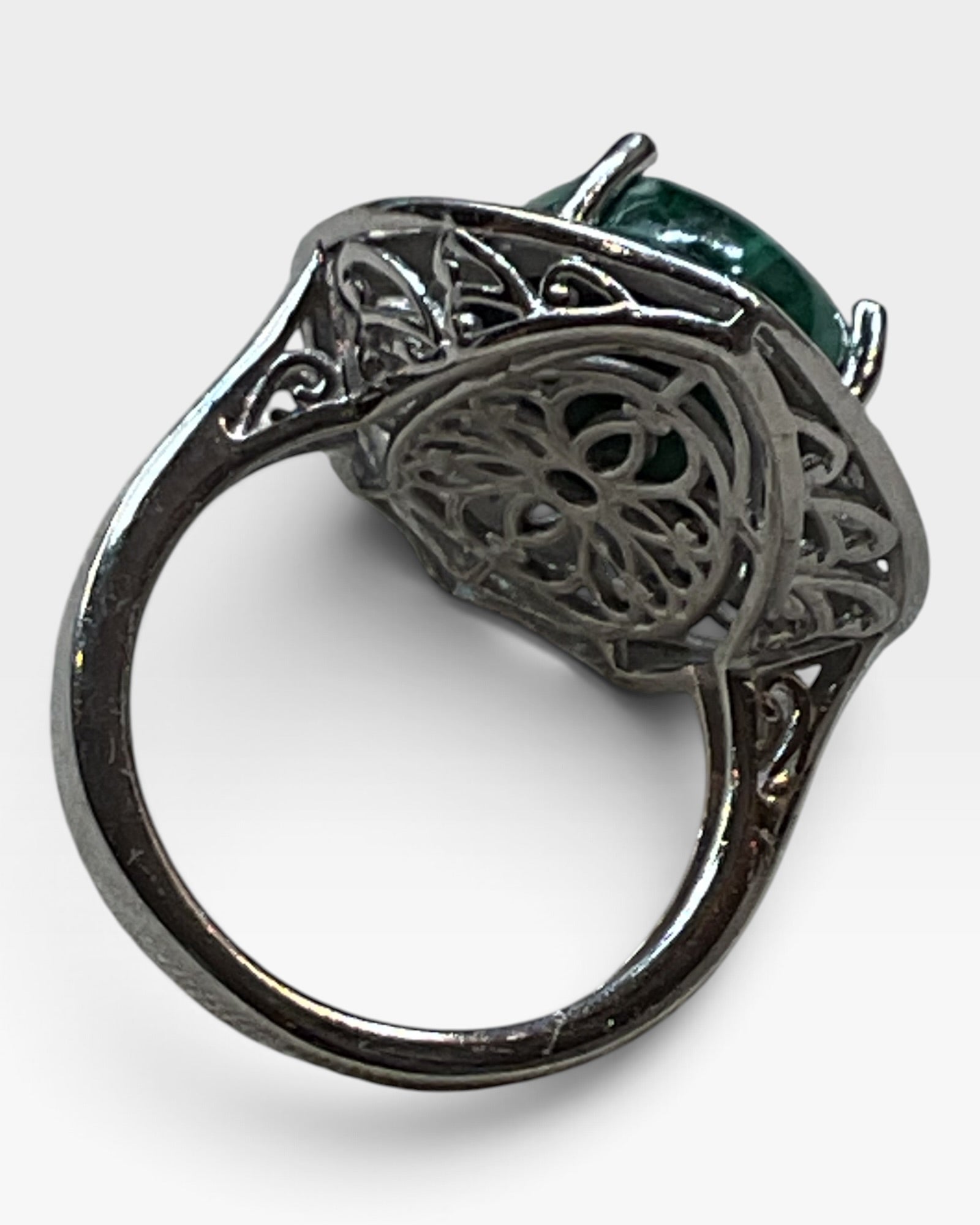 Karis African Collection Malachite Ring - Pre-Loved