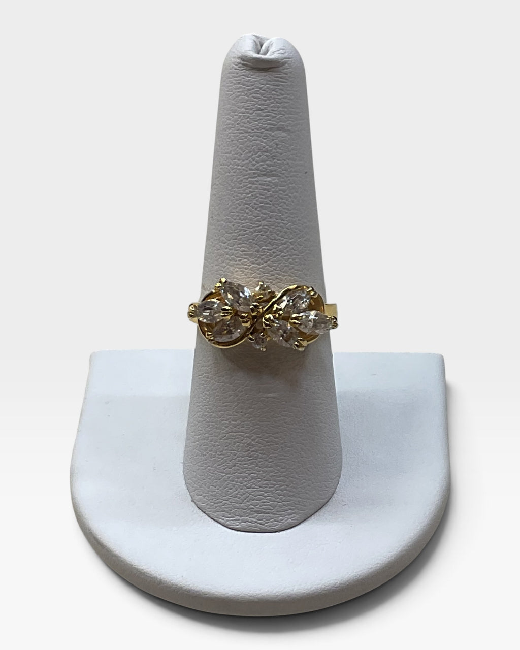 Vintage, Gold-Tone DAC (Deborah Armstrong Collection) CZ Cluster Ring - Pre-Loved