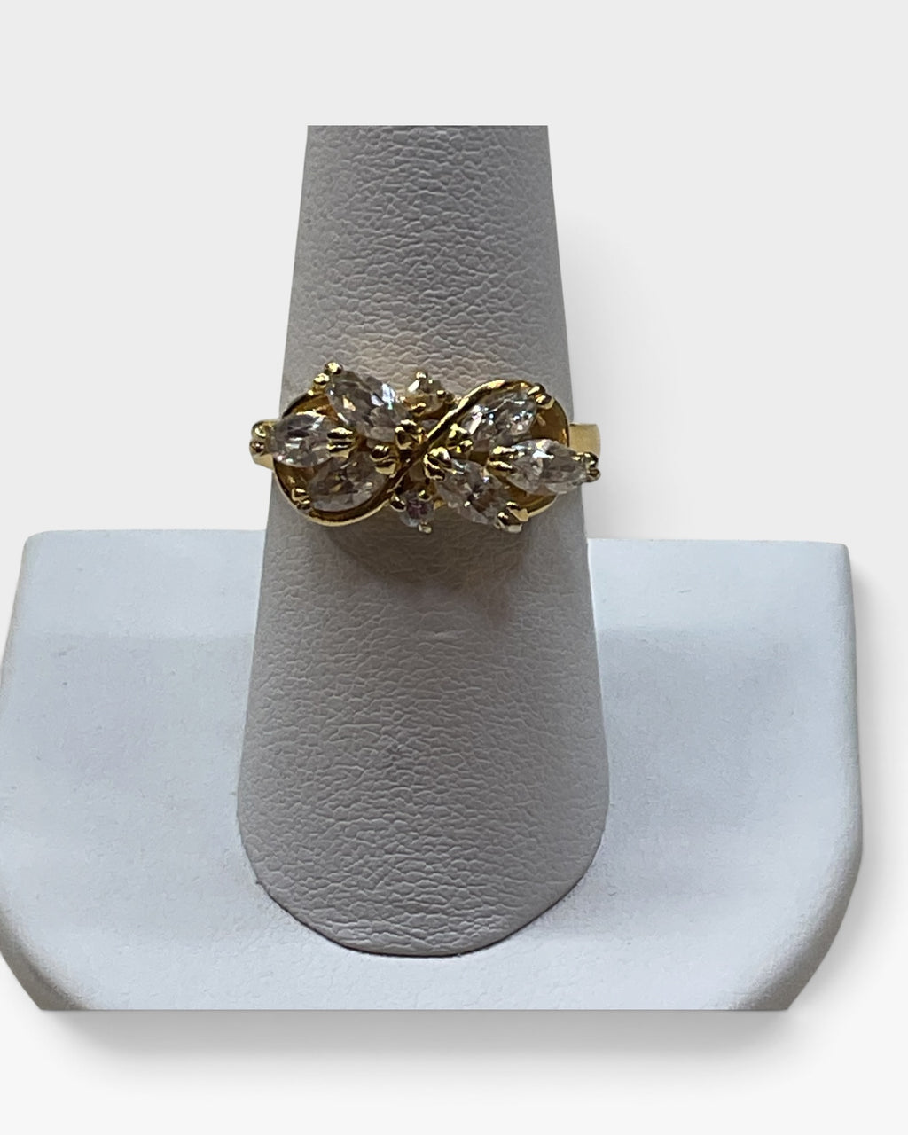 Vintage, Gold-Tone DAC (Deborah Armstrong Collection) CZ Cluster Ring - Pre-Loved