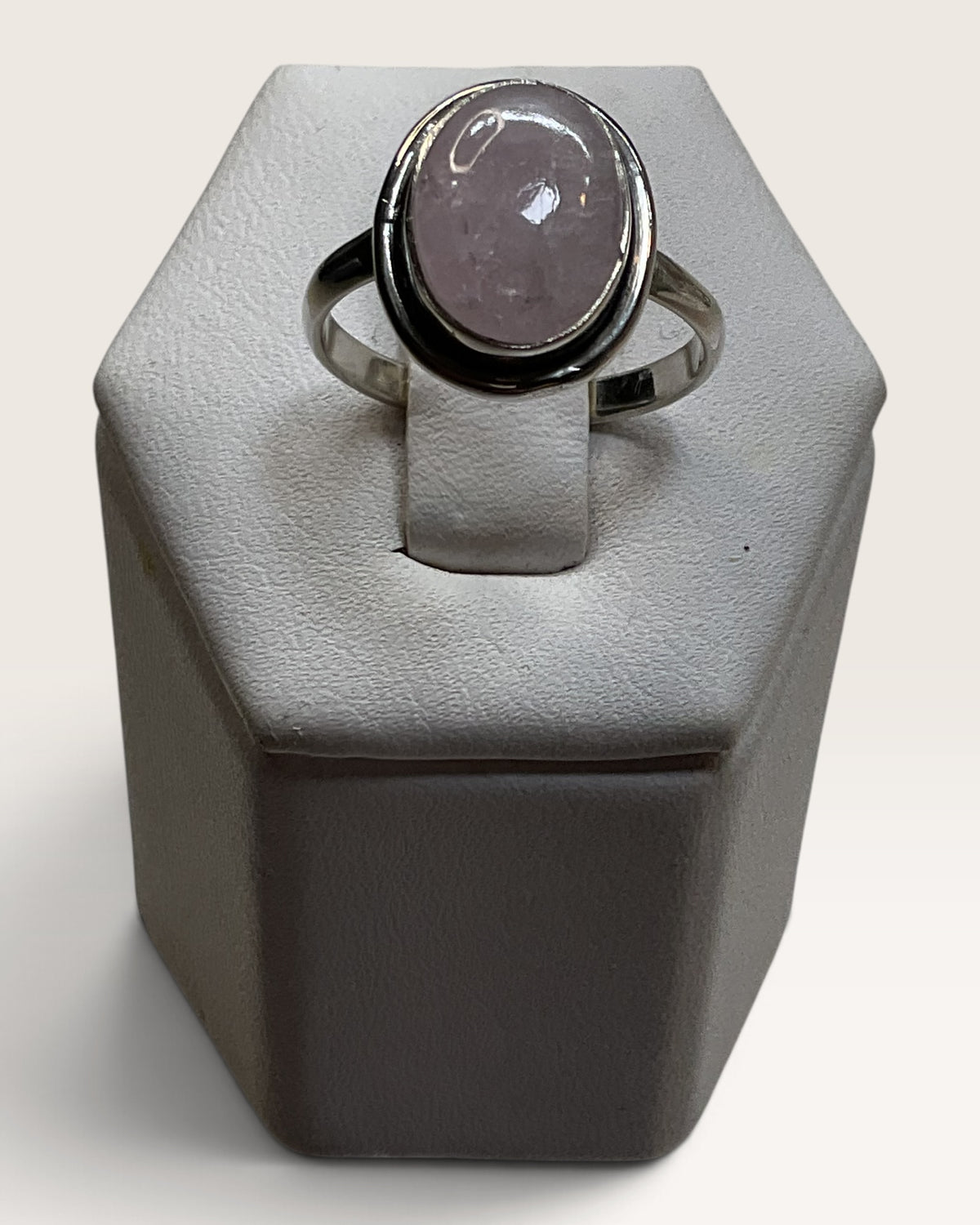 Sterling Silver Morganite Gemstone Ring