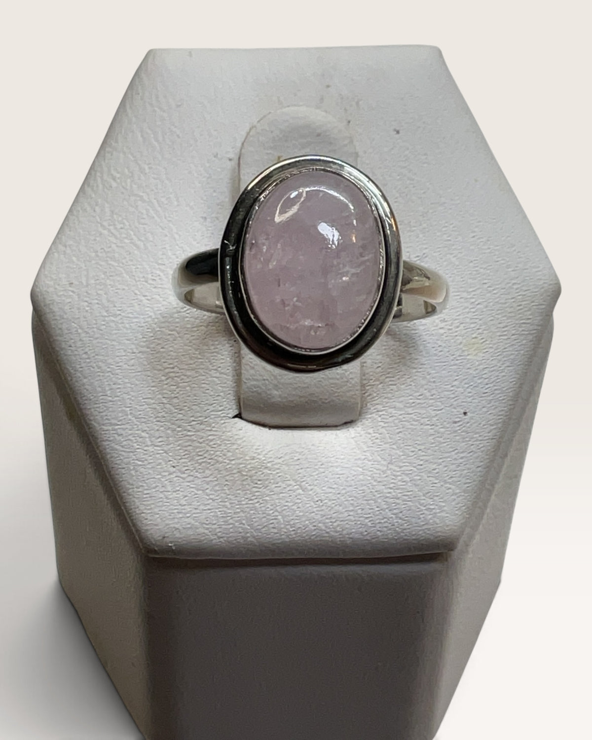 Sterling Silver Morganite Gemstone Ring