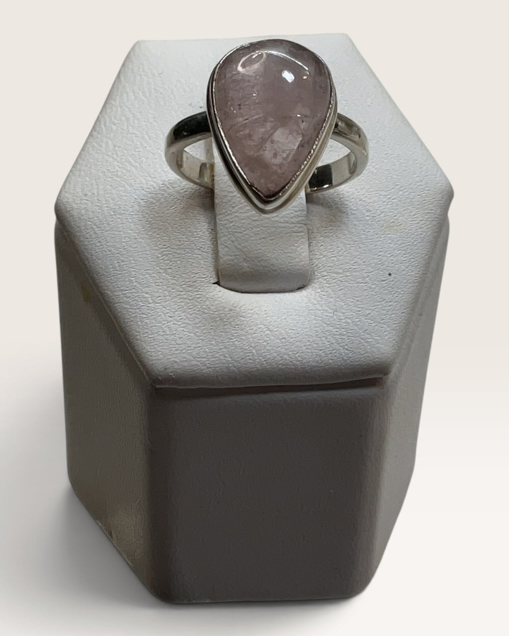 Sterling Silver Morganite Gemstone Ring