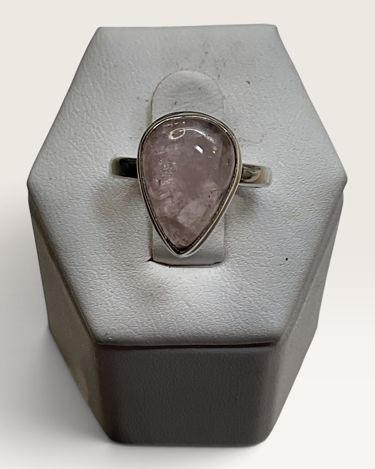 Sterling Silver Morganite Gemstone Ring