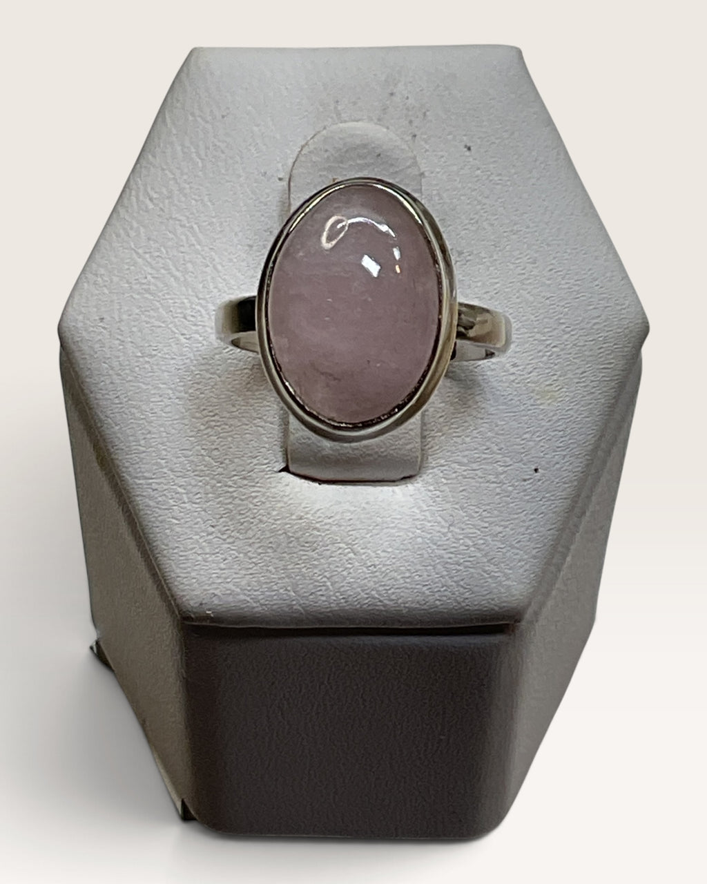 Sterling Silver Morganite Gemstone Ring