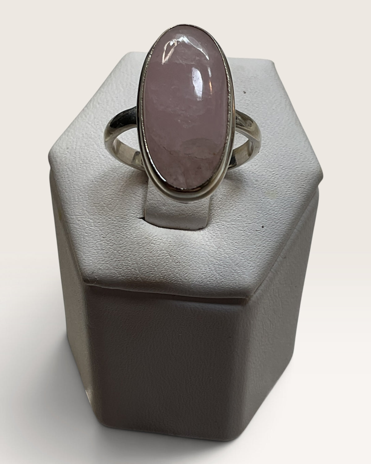 Sterling Silver Morganite Gemstone Ring